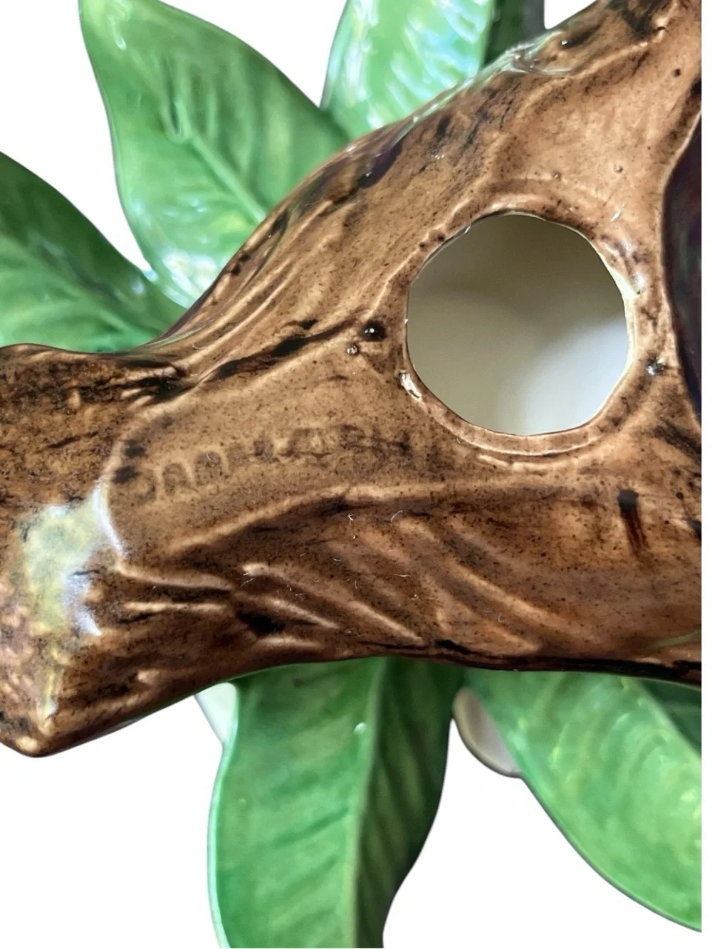 Vintage Jamar Mallory Studio Signed Southern Magnolia Ceramic Flower 1970s
